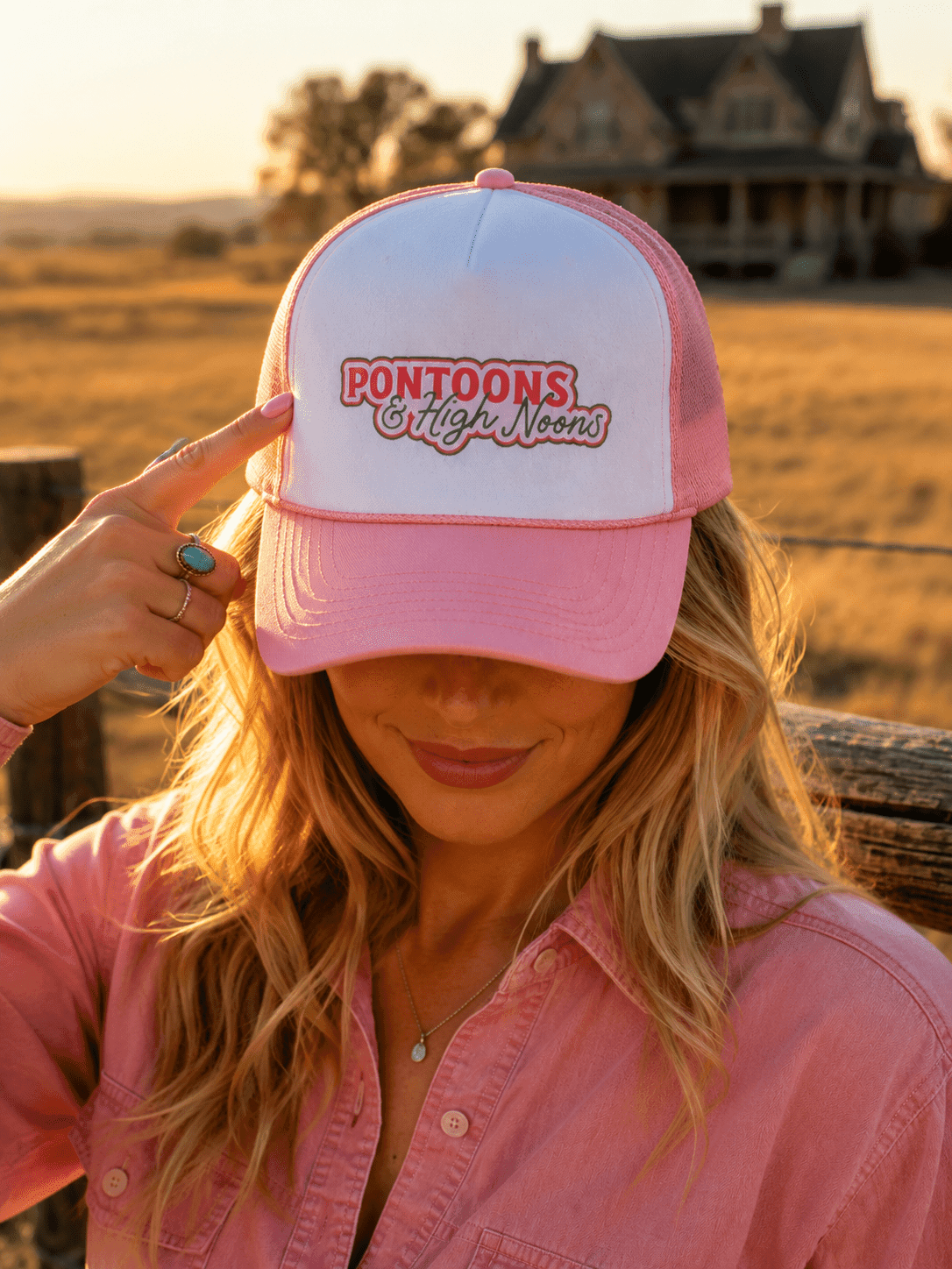 Pontoons & High Noons Trucker Hat - Wild Junkie - Flyclothing LLC