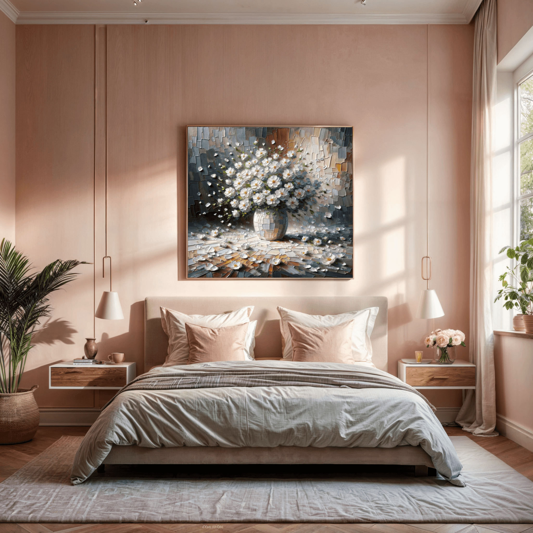 Canvas Print: "Porcelain Bloom" - Tailored Canvases - Flyclothing LLC