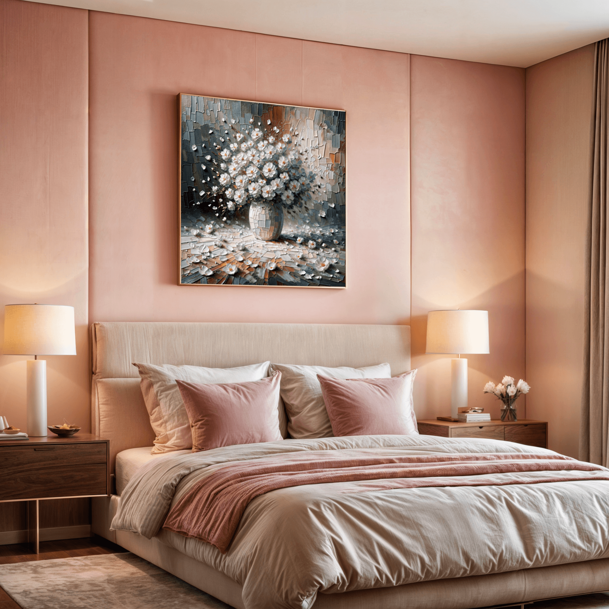 Canvas Print: "Porcelain Bloom" - Tailored Canvases - Flyclothing LLC