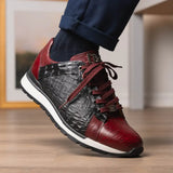 Portici Wine / Black - Marco Di Milano - Flyclothing LLC