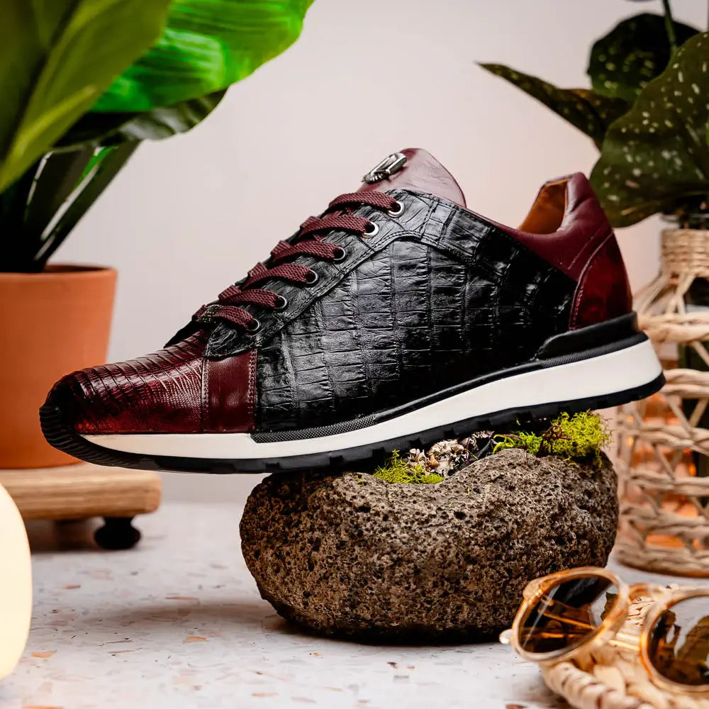 Portici Wine / Black - Marco Di Milano - Flyclothing LLC