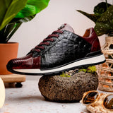 Portici Wine / Black - Marco Di Milano - Flyclothing LLC