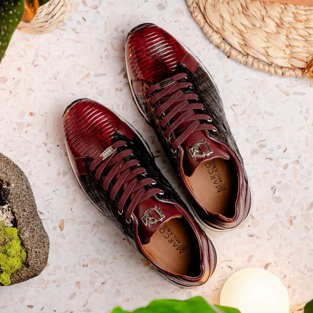 Portici Wine / Black - Marco Di Milano - Flyclothing LLC