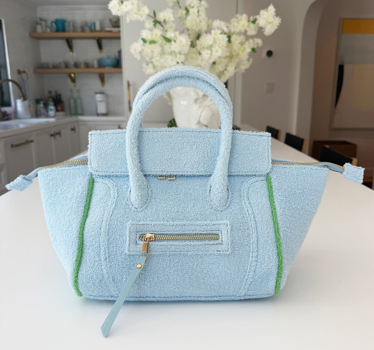 Cabana Tote Mini - Powder Blue - BEACH HAUS - Flyclothing LLC