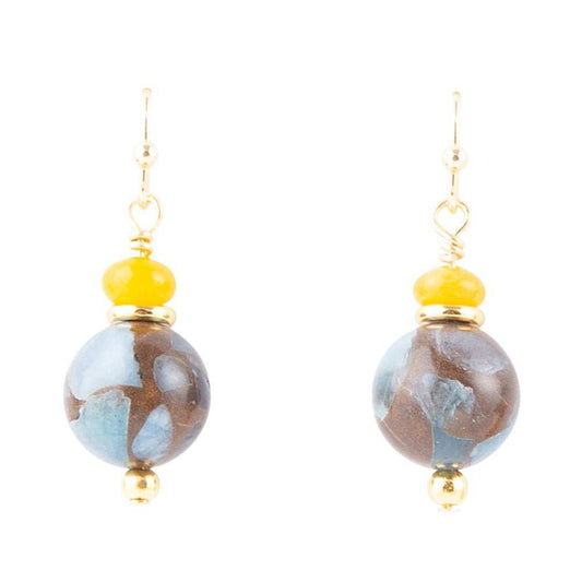 Prairie Quartz and Jade Drop Earrings - Barse Jewelry - Flyclothing LLC
