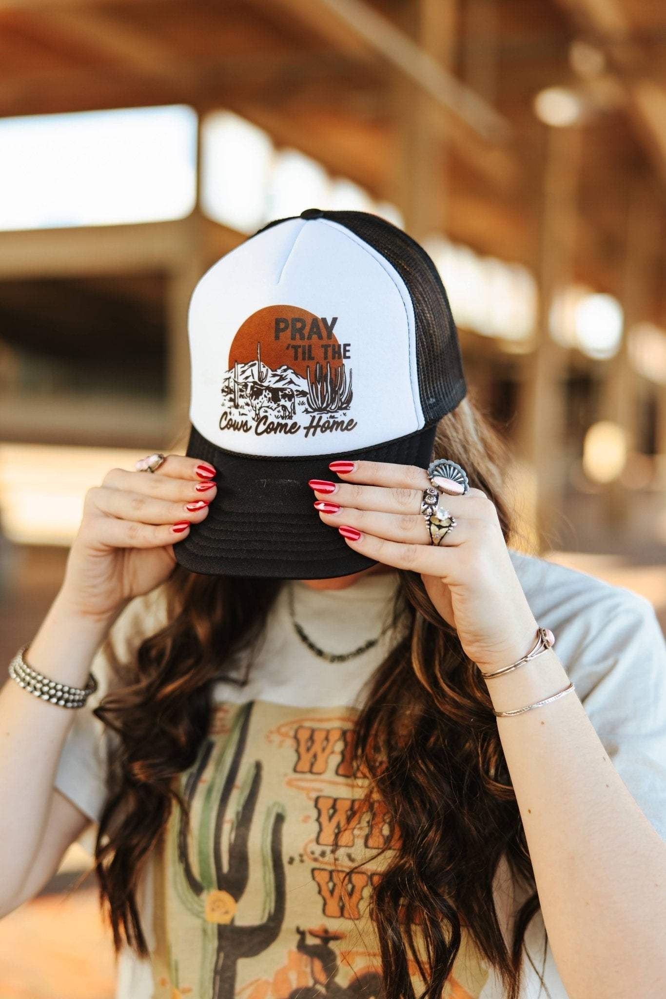 Pray Til The Cows Come Home Trucker Hat - Wild Junkie - Flyclothing LLC