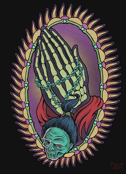 Black Market Art Company Praying for Evil Print - Black Market Art Company - Flyclothing LLC