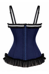 Daisy Corsets Lavish Navy/Black Bustier Corset with Underwire Cups - Daisy Corsets - Flyclothing LLC