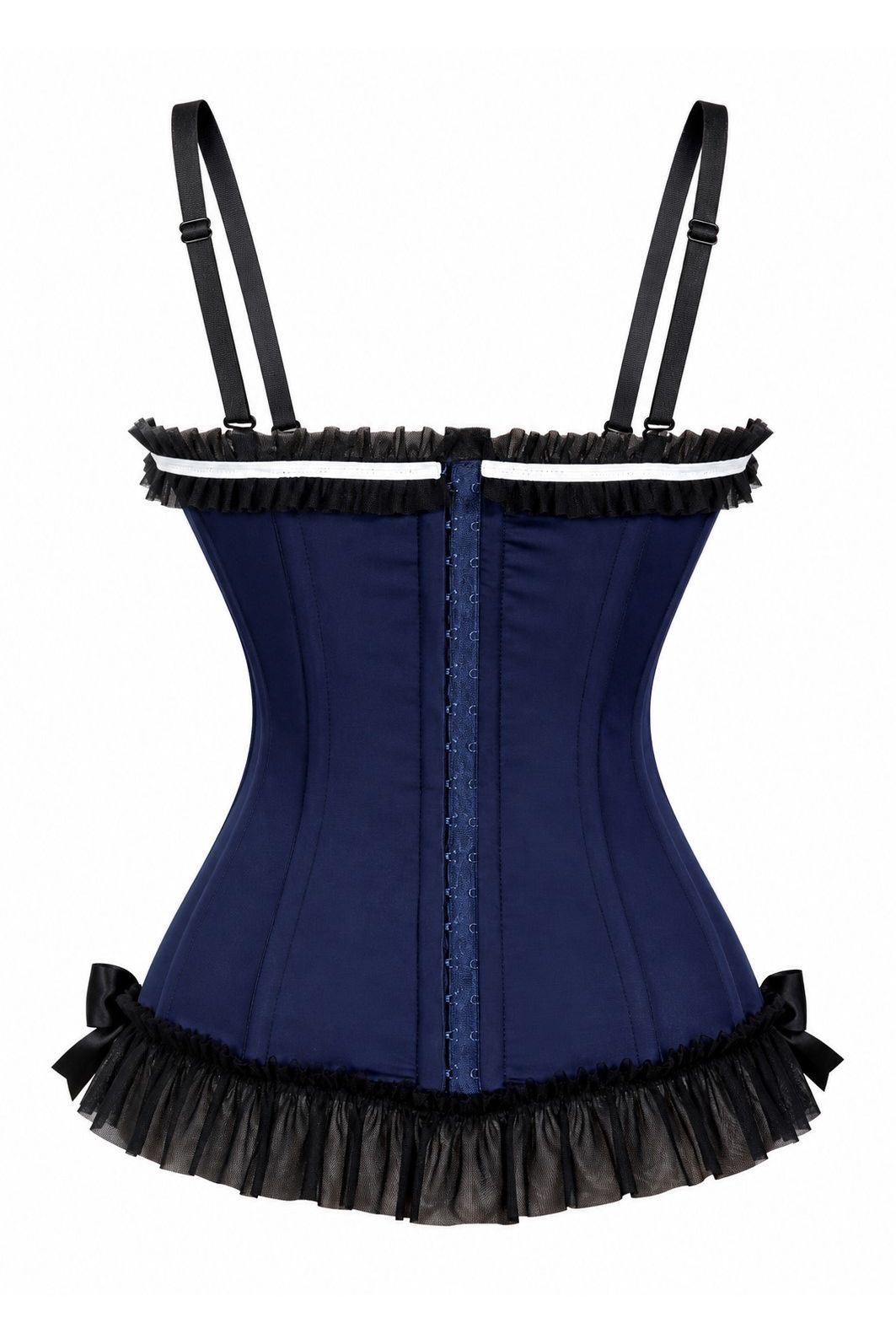 Daisy Corsets Lavish Navy/Black Bustier Corset with Underwire Cups - Daisy Corsets - Flyclothing LLC