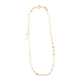 Precious White Pearl and Crystal Necklace - Barse Jewelry