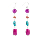 Prescott Blue Magnesite Sterling Silver Drop Earrings - Barse Jewelry - Flyclothing LLC