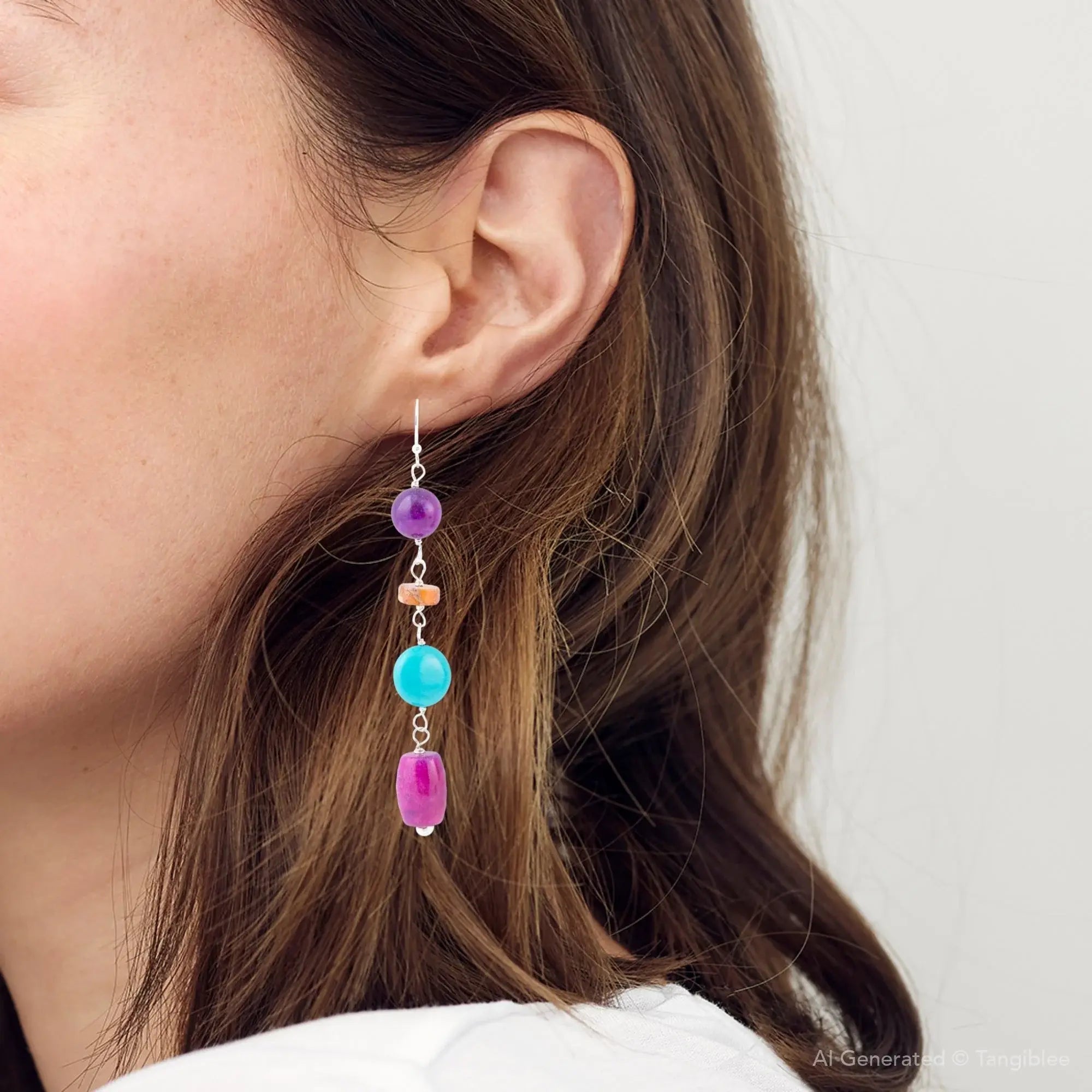 Prescott Blue Magnesite Sterling Silver Drop Earrings - Barse Jewelry - Flyclothing LLC
