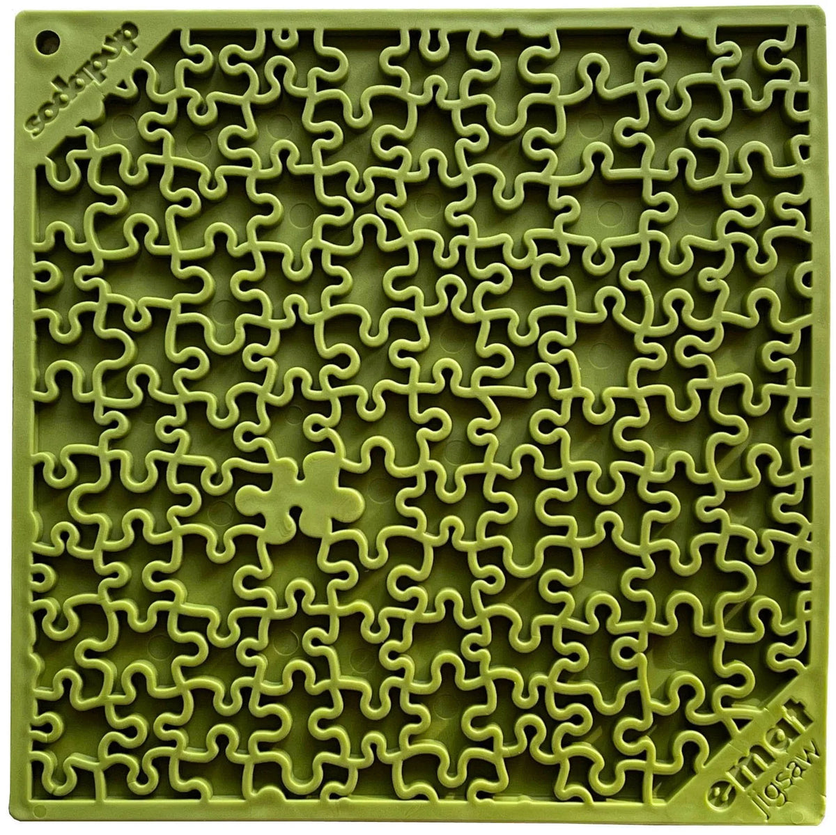 Jigsaw Puzzle eMat - Enrichment Lick Mat for Dogs and Cats | eMat Enrichment Toy for Anxiety Relief | USA Made - SodaPup/True Dogs, LLC - Flyclothing LLC