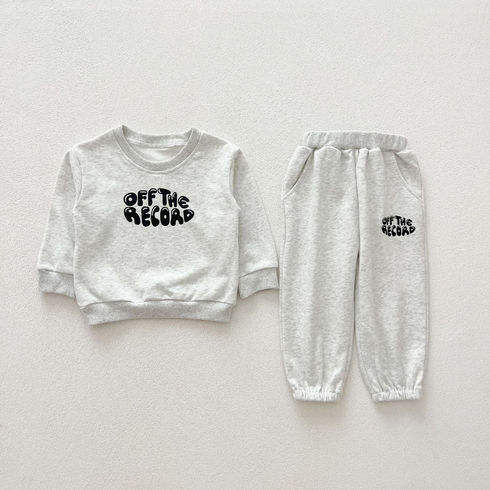Casual and Versatile Two-Piece Set: Letters Print Top Pullover and Pants for Baby and Toddlers - MyKids-USA™