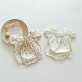 Baby Girl Lovely Bow-Tie Short-Sleeved Onesies - MyKids-USA™