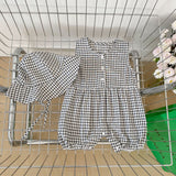 Summer Arrival Baby Girls Sleeveless Cute Floral and Plaid Pattern Rompers - MyKids-USA™