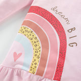 Baby Girl Rainbow Pattern Design Dress With Long Leggings Sets - MyKids-USA™