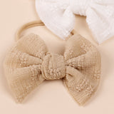 Baby Simple Style Bow Tie Hair Tape For Children 2 pcs.