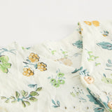Summer New Arrival Baby Girls Casual Floral Print Short Sleeves V Neck Dress - MyKids-USA™