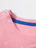Baby Kids Girls Unicorn Pattern Short Sleeves White Stars Dress - MyKids-USA™