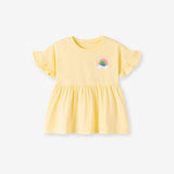 Summer Baby Kids Rainbow Pattern Dress and Color Patchwork Flowers Pattern Pants Clothing Set for Girls - MyKids-USA™