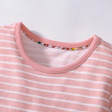 Summer Pure Cotton Animals Cartoon Pattern Short Sleeves Dress for Stylish Girls - MyKids-USA™