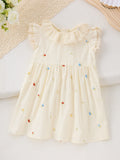 Summer Arrival Colorful Flowers Pattern Fly Sleeves Dress for Stylish Girls - MyKids-USA™