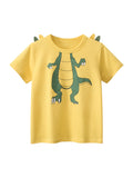 Boys’ Cartoon Dragon Pattern T-Shirt In European And American Style - MyKids-USA™