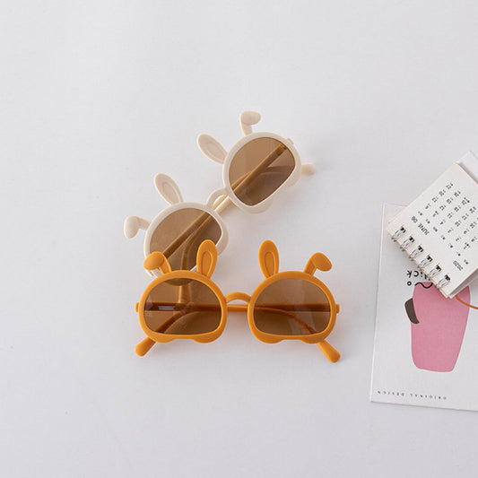 Fashion Bunny Shape Solid Color Sunglasses