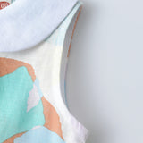 Arrival Summer Girls Sleeveless Peter Pan Collar Colorful Pattern Thin Dress - MyKids-USA™