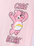 Summer Arrival Teddy Cartoon Pattern Short Sleeves Tulle Dress for Stylish Girls