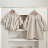 Solid Color Fashion Simple Style Dress & Onesie - MyKids-USA™