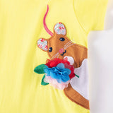 Summer Arrival Animals Cartoon Pattern Short Sleeves Dress for Stylish Girls - MyKids-USA™