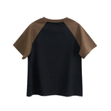 Boys’ Letters Pattern T-shirt in European and American Style