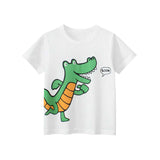 Boys’ Cartoon Crocodile Pattern T-Shirt In European And American Style