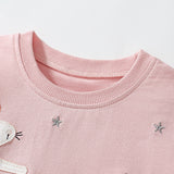 Summer Arrival Dancing Mouse Pattern Short Sleeves Tulle Dress for Stylish Girls - MyKids-USA™