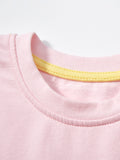 Kids Baby Girls Short Sleeves Floral Rainbow Pink Dress - MyKids-USA™