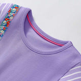 Summer Arrival Rabbits Cartoon Pattern Short Sleeves Dress for Stylish Girls - MyKids-USA™