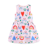 Summer Pure Cotton Cute Various Cartoon Pattern Sleeveless Dress for Stylish Girls - MyKids-USA™