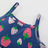 Summer Arrival Fruits Strawberry Pattern Sleeveless Dress for Stylish Girls - MyKids-USA™