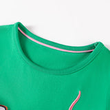 Summer Arrival Animals Cartoon Pattern Short Sleeves Dress for Stylish Girls