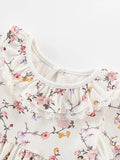 Hot Selling Summer Floral Pattern Short Sleeves Dress for Stylish Girls - MyKids-USA™