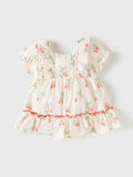 Summer Hot Selling Baby Girls Light Fruits Pattern Short Sleeves Sweet Cute Dress - MyKids-USA™