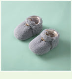 Winter Hot Selling Baby Simple Plain Thickened Fleece-lined Warm Soft Bottom Shoes - MyKids-USA™