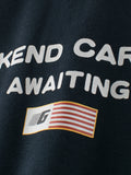 Autumn and Winter Arrival Kids Boys Letters Print Crew Neck Long Sleeves Color Patchwork Sweatshirt