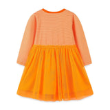 Striped Embroidered Tulle Dress: Halloween Edition For Girls - MyKids-USA™