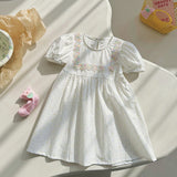 Hot Selling Summer Kids Girls Short Sleeves Polka Dots Dress - MyKids-USA™