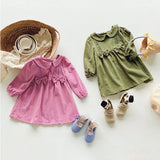 Solid Color Mesh Patched Design Dress