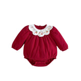 Winter Arrival Baby Girls Cute Rabbits and Fruits Embroidered Pattern Warm Padded Thick Onesies - MyKids-USA™