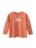 Arrival Kids Girls Cute Puppy Print Crew Neck Long Sleeves Shirt